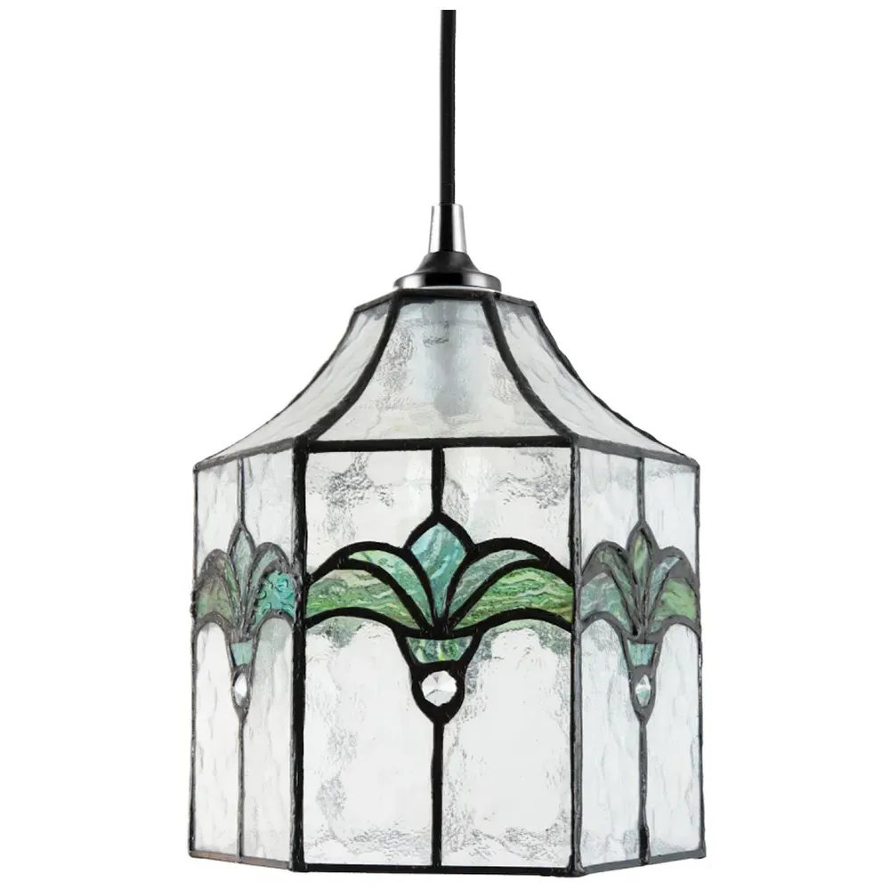 Tiffany Pendant Shade - Green, Glass image
