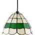 Tiffany Round Pendant Lighting Shade - Green, Stained Glass