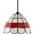 Tiffany Round Pendant Lighting Shade - Red, Stained Glass