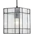 Tiffany Square Rectangular Panels Pendant Shade - Clear Glass