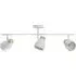 Triple Bar Spot Ceiling Light - Dove Grey, Rubber Wood