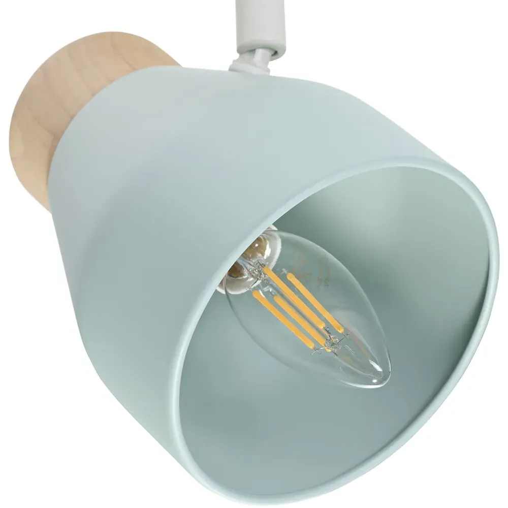 Triple Bar Spot Ceiling Light - Grey, Wood