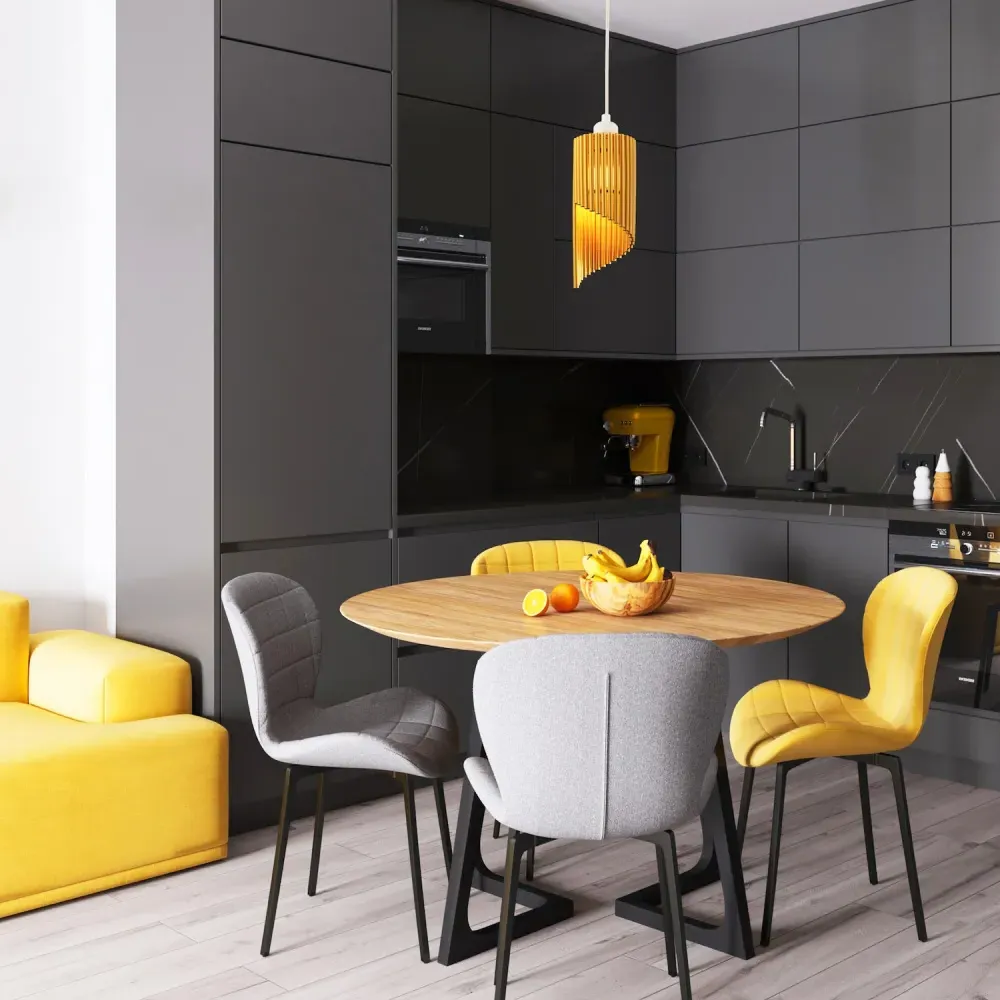 Tubular Bells Pendant Shade - Satin Gold