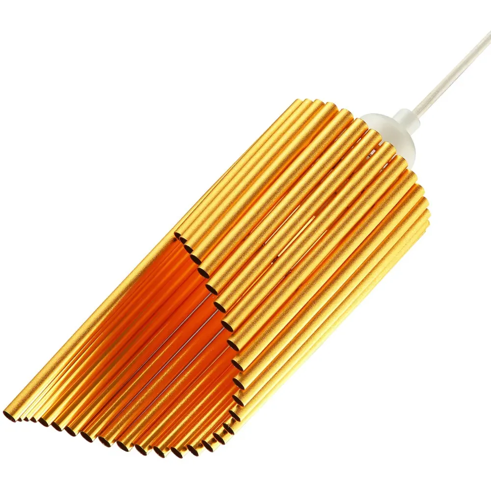 Tubular Bells Pendant Shade - Satin Gold