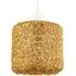 Twisted Wire Mesh Pendant Shade - Gold, Metal