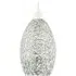 Twisted Wire Mesh Pendant Shade - Silver