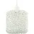 Twisted Wire Mesh Pendant Shade - White, Metal