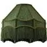Victorian Empire Pendant Shade with Tassels - Green, Fabric