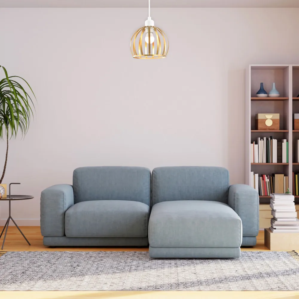 Vintage Round Cage Pendant Shade - Gold, Metal