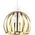 Vintage Round Cage Pendant Shade - Gold, Metal