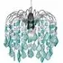 Waterfall Pendant Light Shade - Teal, Acrylic