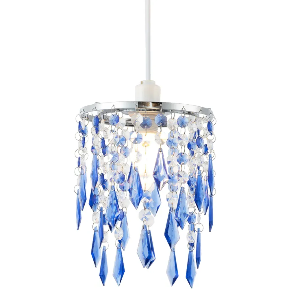 Waterfall Pendant Shade - Blue, Acrylic