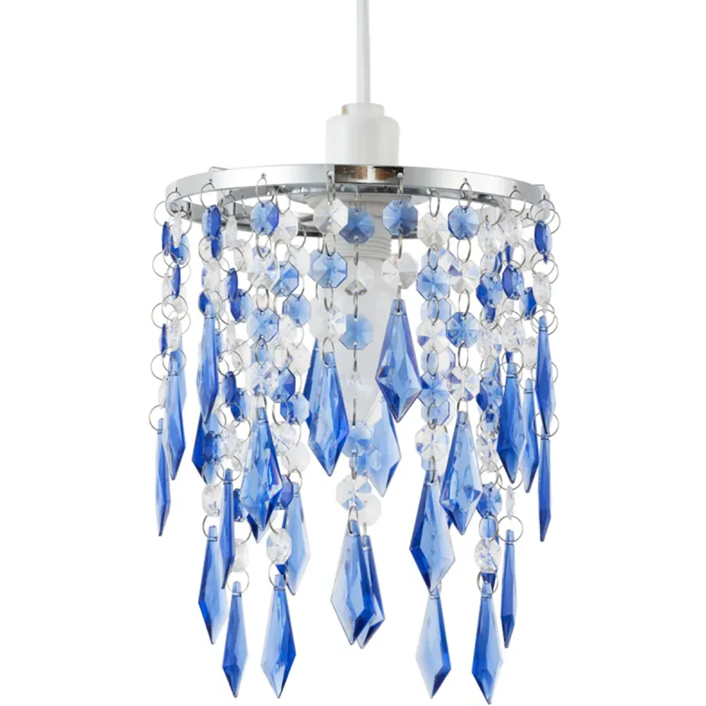 Waterfall Pendant Shade - Blue, Acrylic