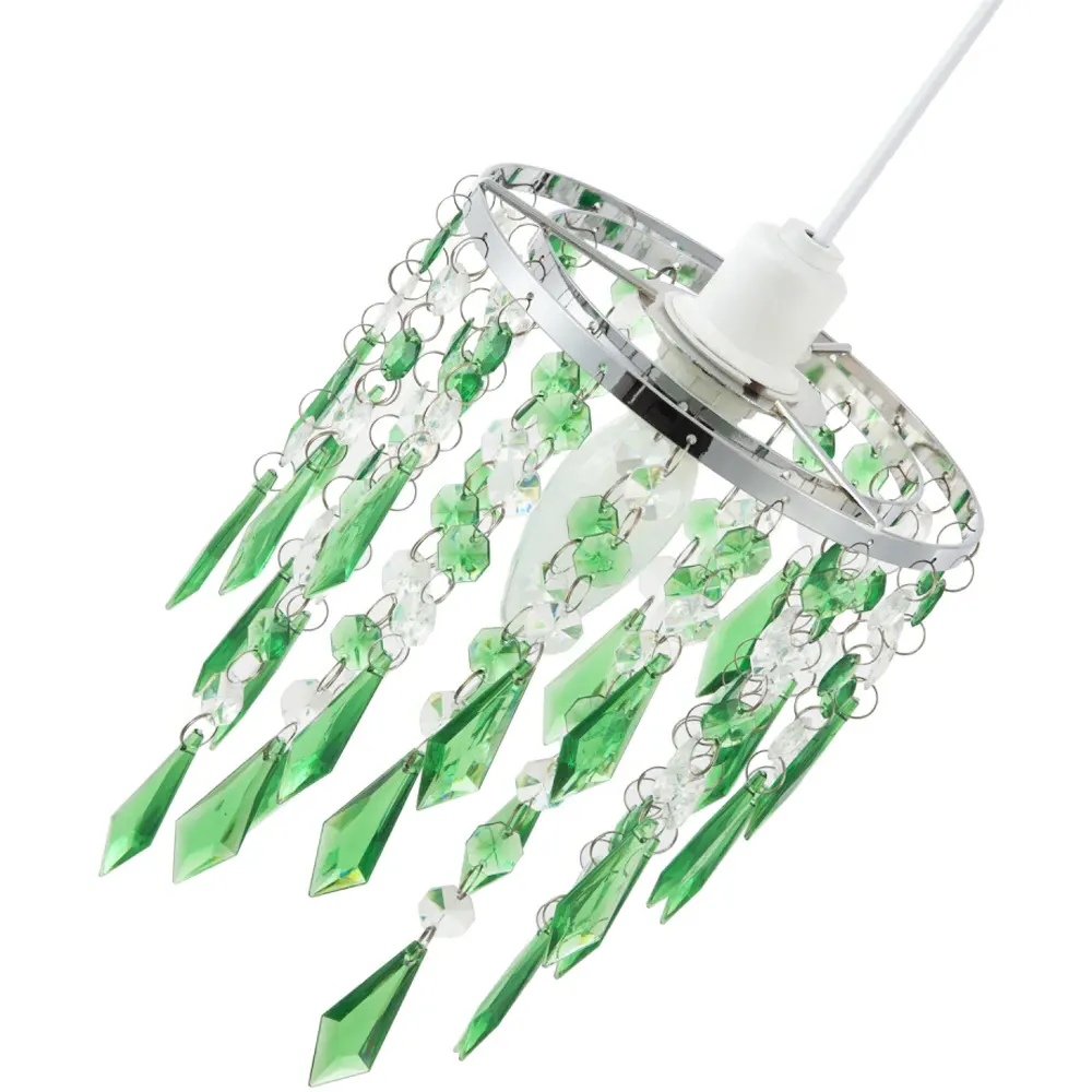 Waterfall Pendant Shade - Emerald, Acrylic