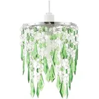 Waterfall Pendant Shade - Emerald, Acrylic