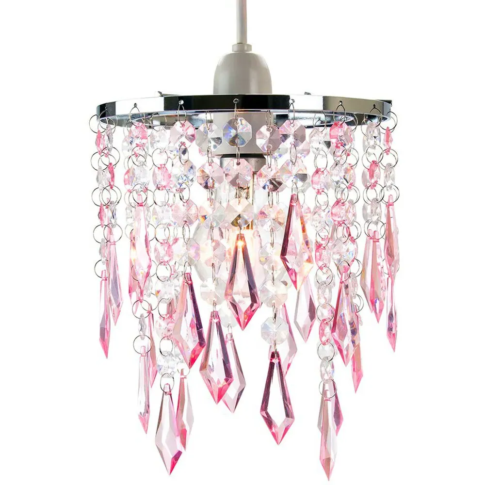 Waterfall Pendant Shade - Pink, Acrylic