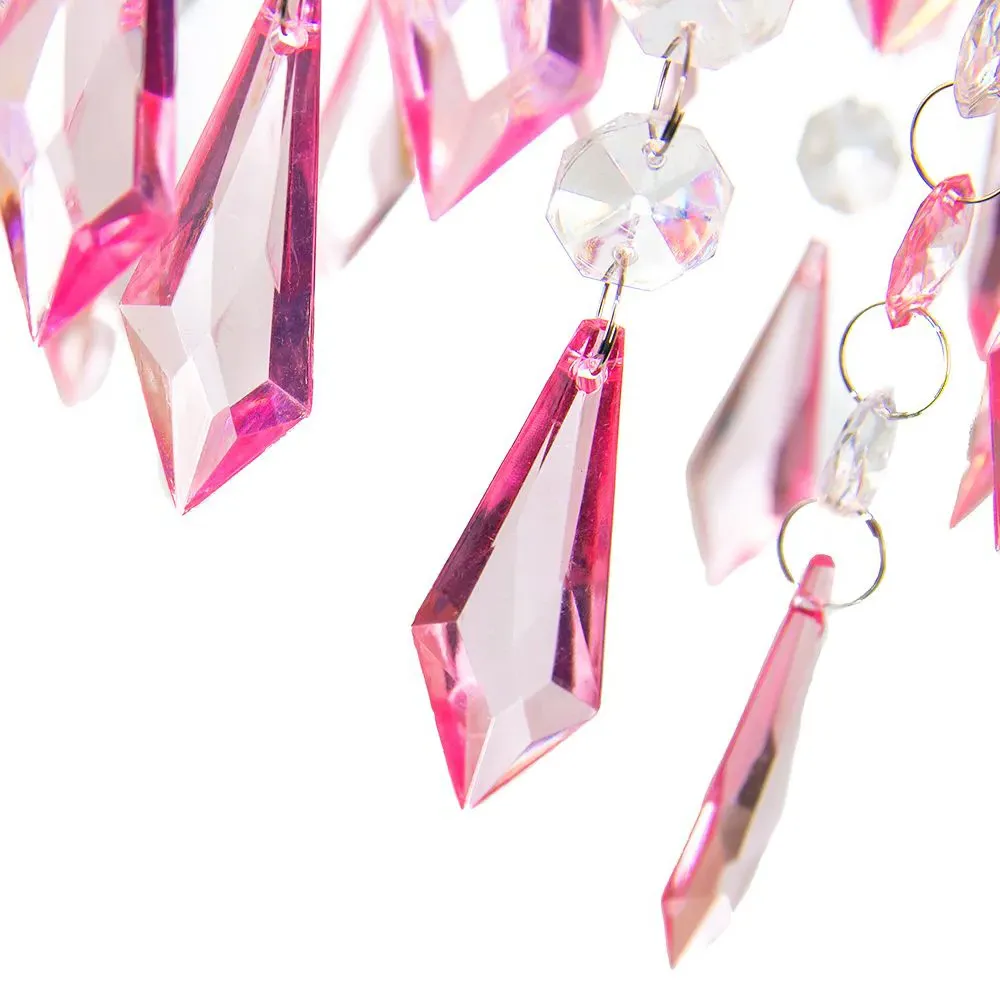 Waterfall Pendant Shade - Pink, Acrylic