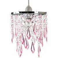 Waterfall Pendant Shade - Pink, Acrylic