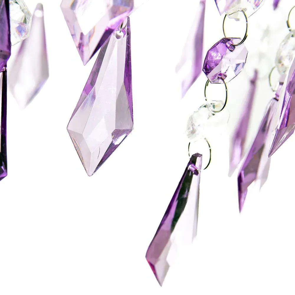 Waterfall Pendant Shade - Purple, Acrylic