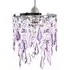 Waterfall Pendant Shade - Purple, Acrylic
