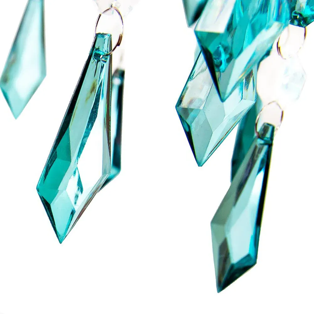 Waterfall Pendant Shade - Teal, Acrylic