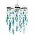Waterfall Pendant Shade - Teal, Acrylic