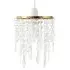 Waterfall Pendant Shade with Acrylic Beads - Gold