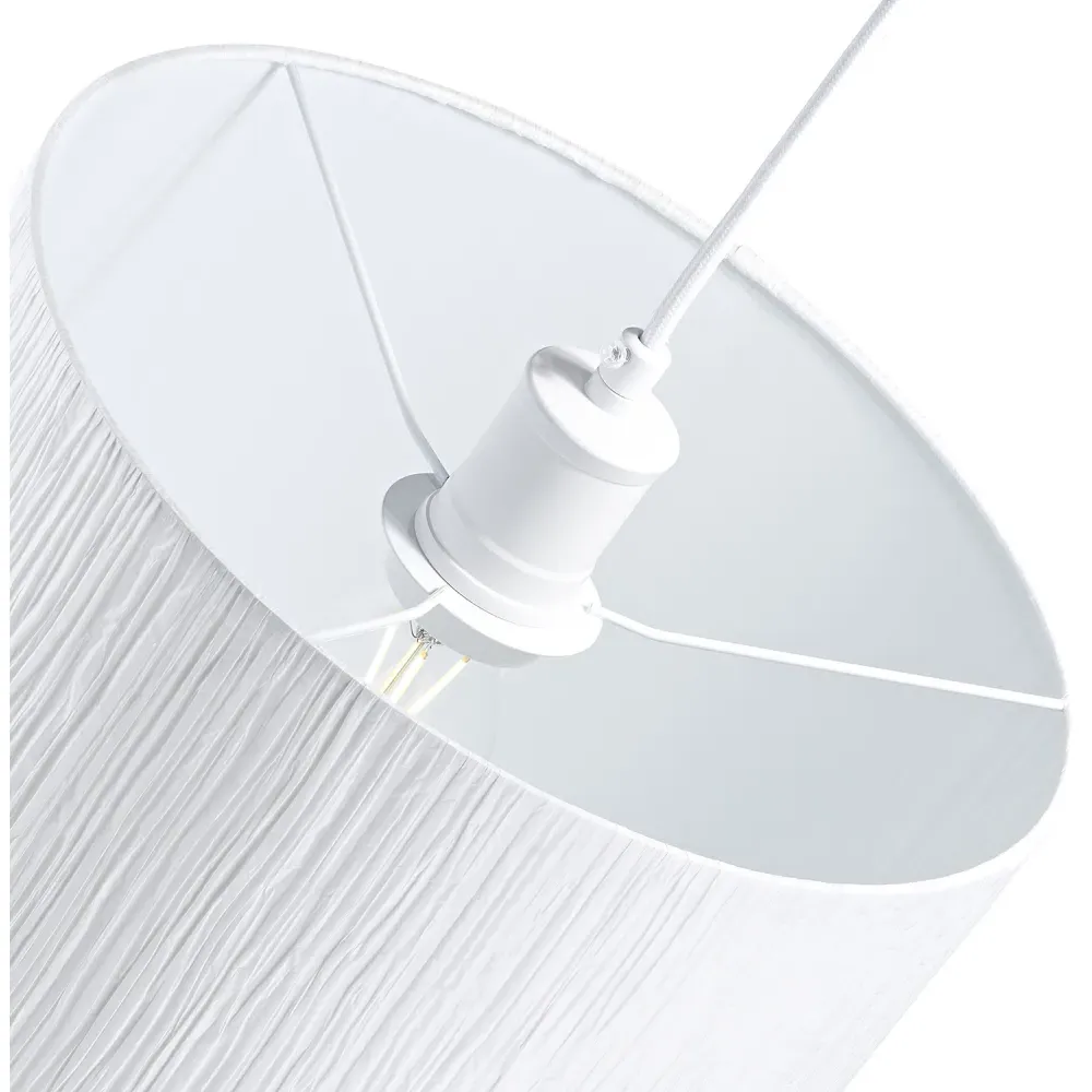 Wrinkled Paper Pendant Shade - White