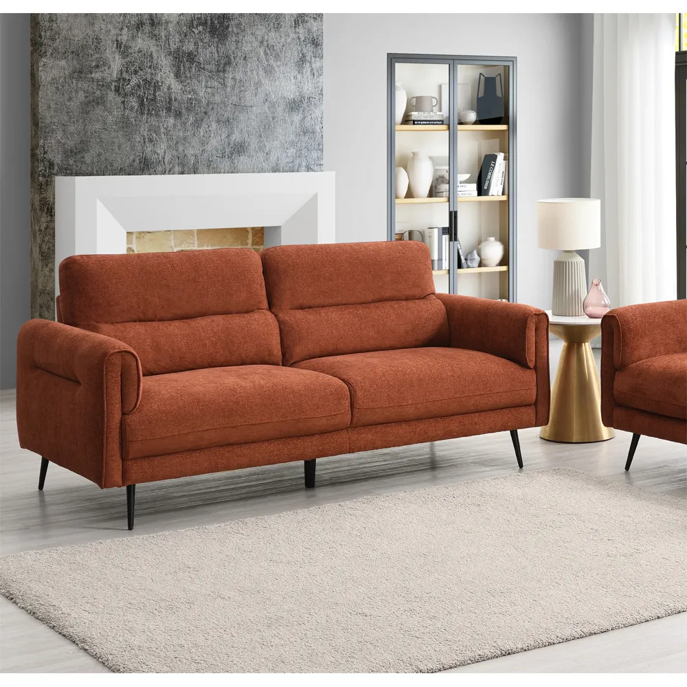 Harlem 3-Seater Sofa - Orange