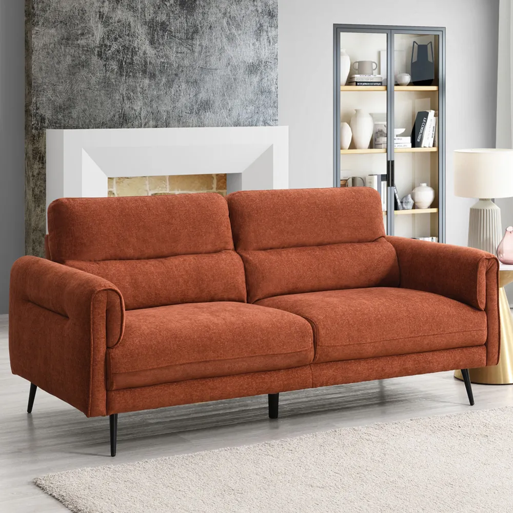 Harlem 3-Seater Sofa - Orange