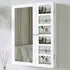 CARME Home LED Mirror Cabinet with Photo Frame - White