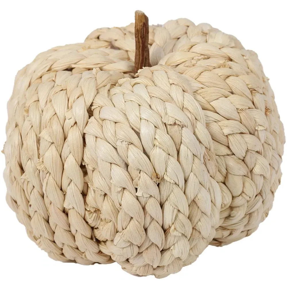 3 Pack Woven Pumpkins - Neutral