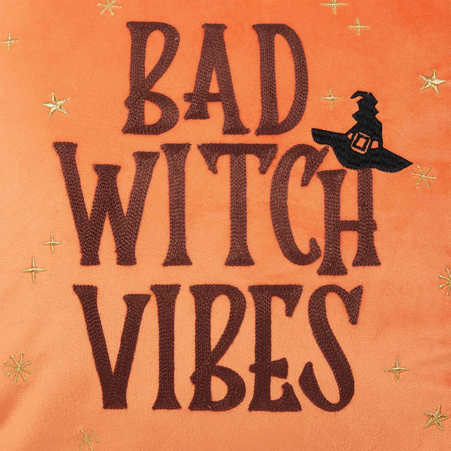 Bad Witch Vibes Cushion - Orange