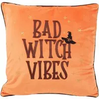 Bad Witch Vibes Cushion - Orange