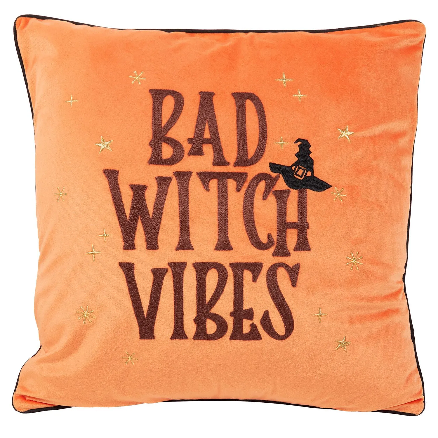 Bad Witch Vibes Cushion - Orange image