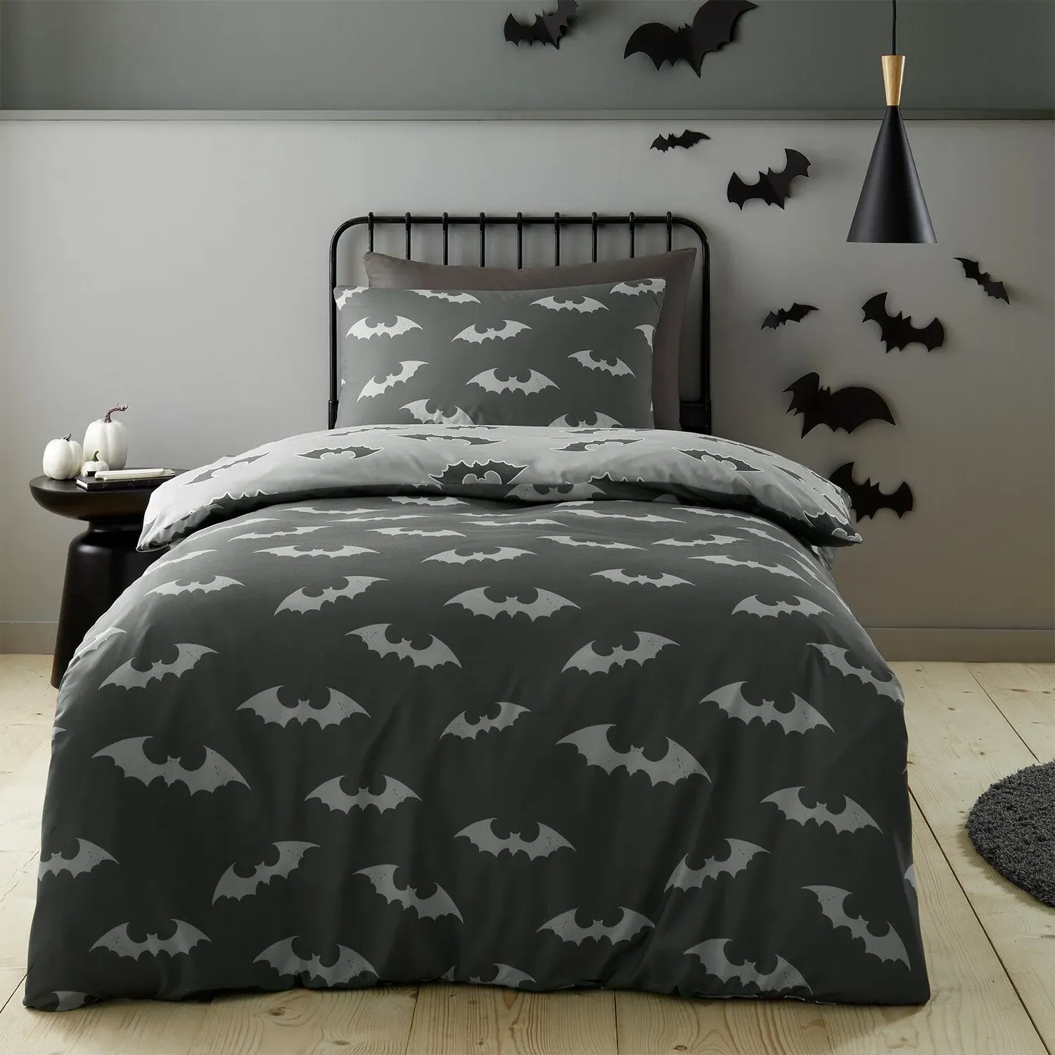 Bat Duvet Set - Grey image