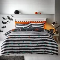 Boo Squad Single Duvet Set - Black