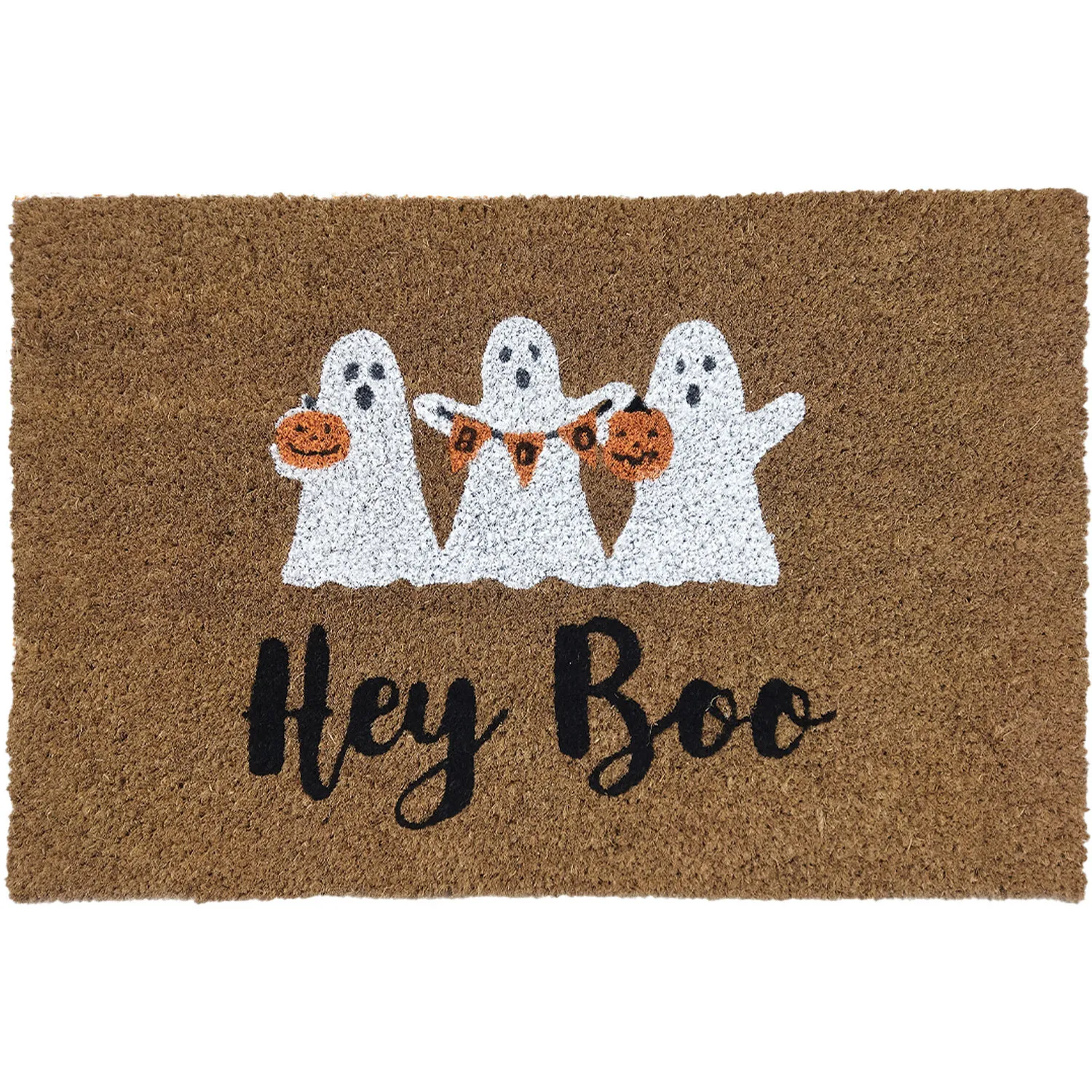 Halloween Printed Coir Mat - Brown