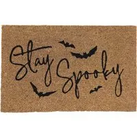 Halloween Printed Coir Mat - Brown
