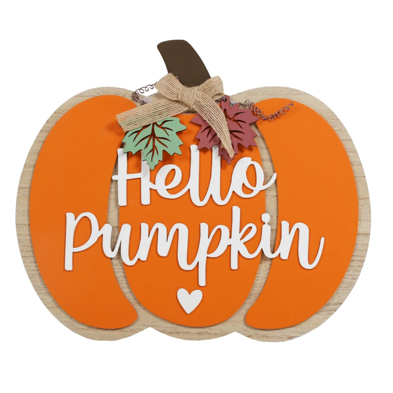 Hello Pumpkin Standing Plaque