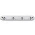 Headbourne 4 Hook Key Tidy Rail - White, Chrome