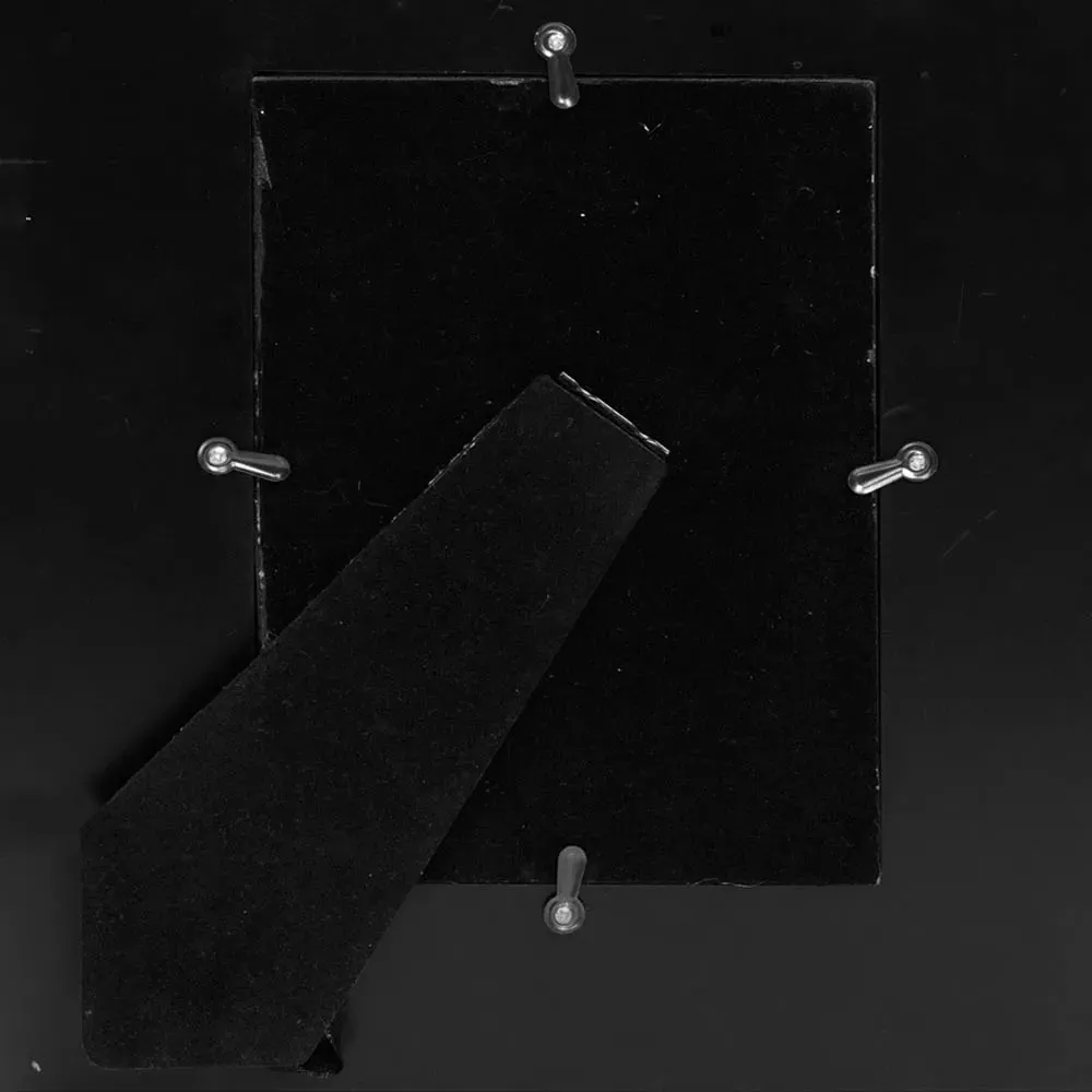 Hestia Glass Crystal Edge Photo Frame 5x7 - Silver