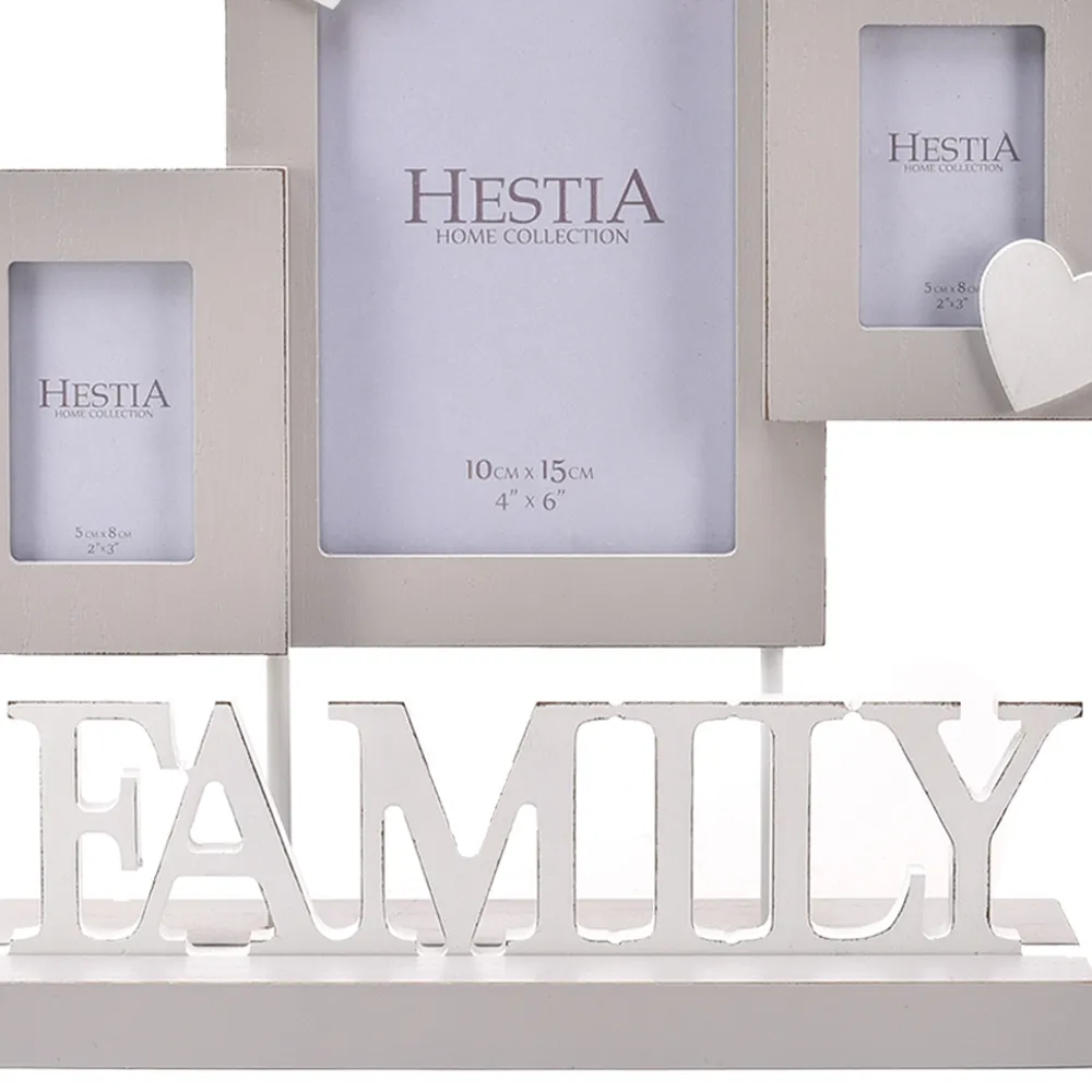 Premier Housewares Family Multi Aperture Frame - Grey
