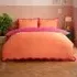Wiggle Single Duvet Set with Scalloped Trim - Orange, Cotton