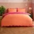 Wiggle Super King Duvet Set with Scalloped Trim - Orange, Cotton