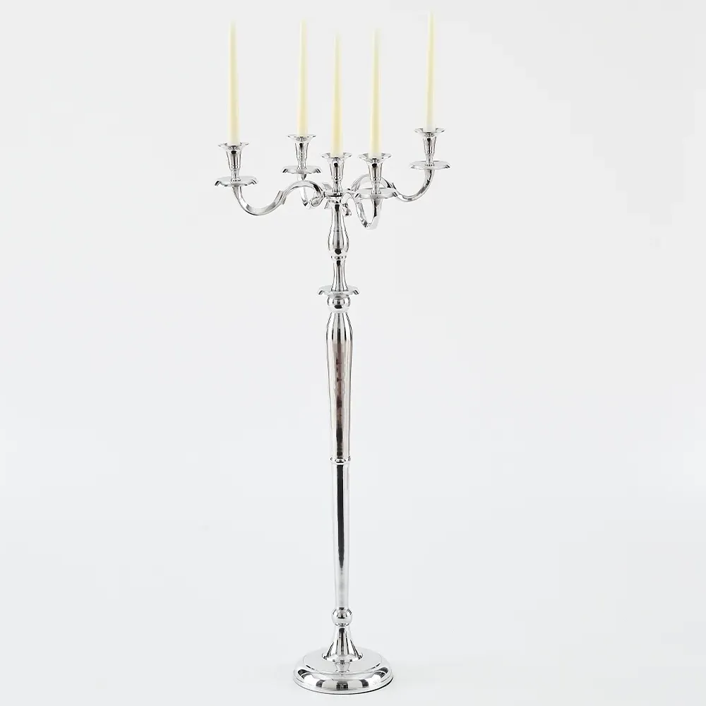 5 Light Candelabra - Silver
