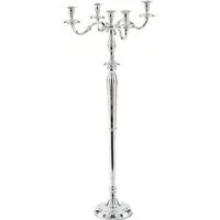 5 Light Candelabra - Silver