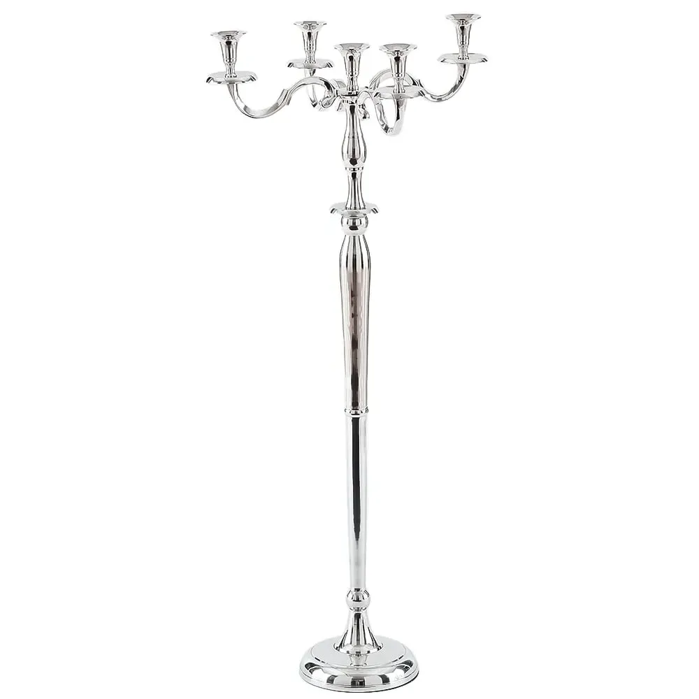 5 Light Candelabra - Silver image