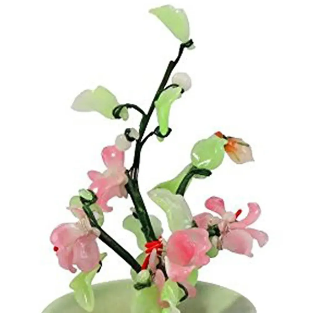 Bonsai Plant with Glass Petals - Green