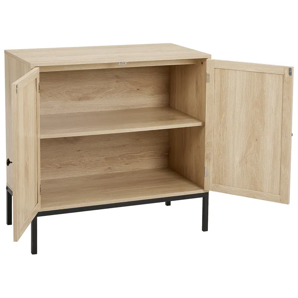 2 Door Bamboo Sideboard - Cream